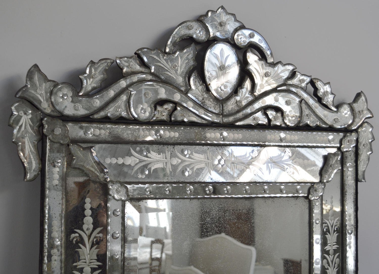 Antique venetian cushion